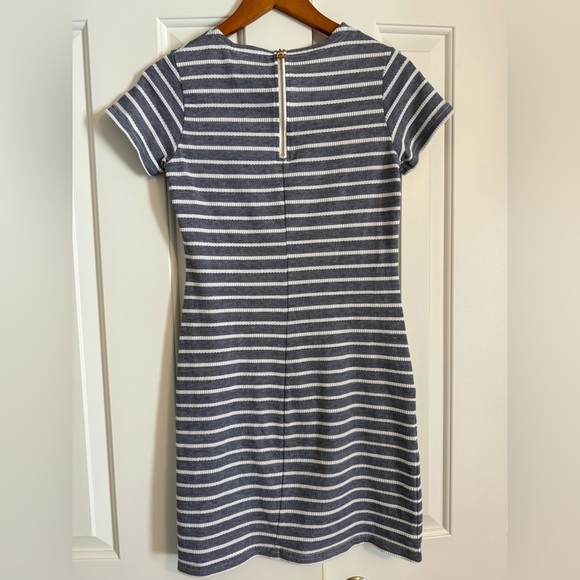STS Sail To Sable Shift Dress XS Short Sleeve Striped - Picture 3 of 9